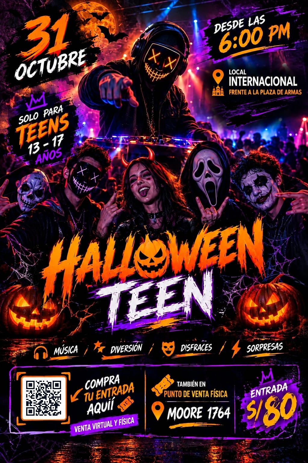 Flyer de Halloween Teen